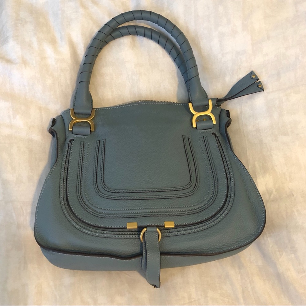 Chloe Medium Marcie Leather Satchel - Picture 1 of 8